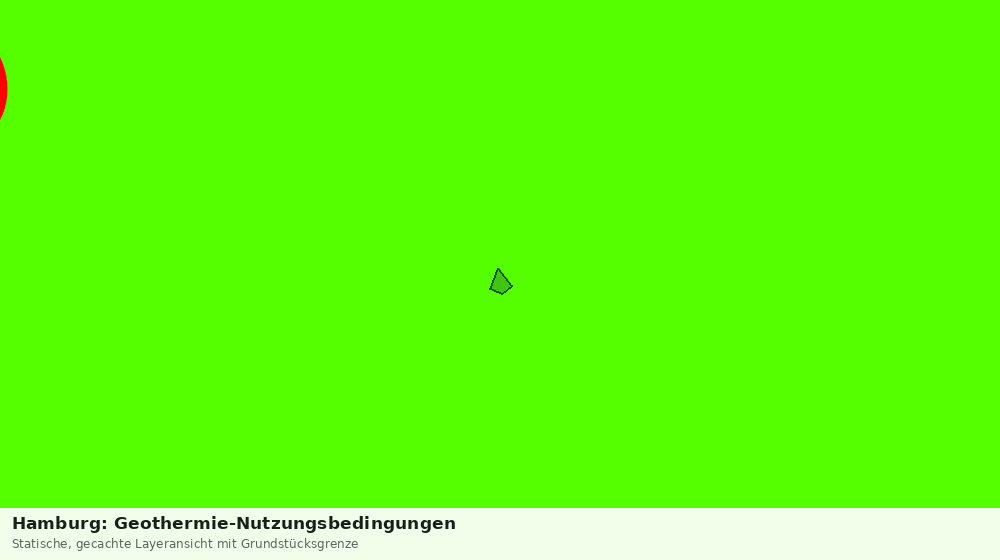 Statische Kartenansicht: Hamburg: Geothermie-Nutzungsbedingungen