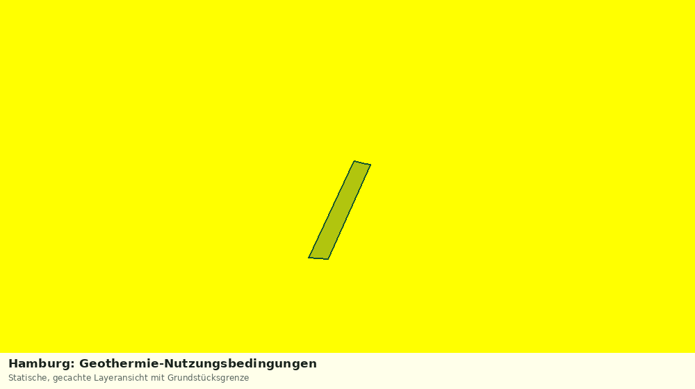 Statische Kartenansicht: Hamburg: Geothermie-Nutzungsbedingungen