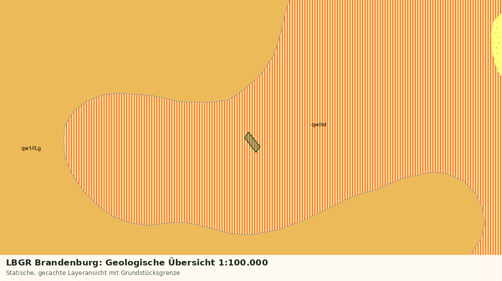 Statische Kartenansicht: LBGR Brandenburg: Geologische Übersicht 1:100.000