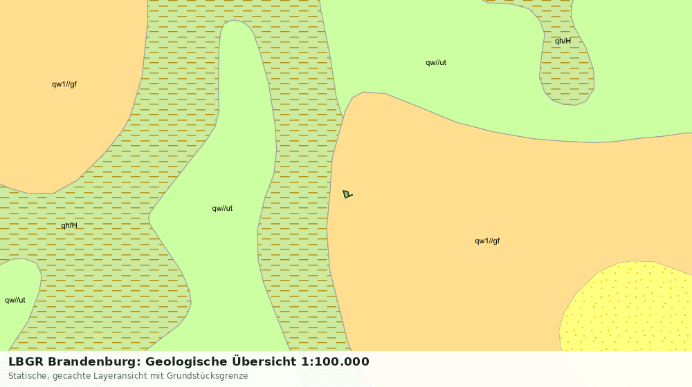 Statische Kartenansicht: LBGR Brandenburg: Geologische Übersicht 1:100.000
