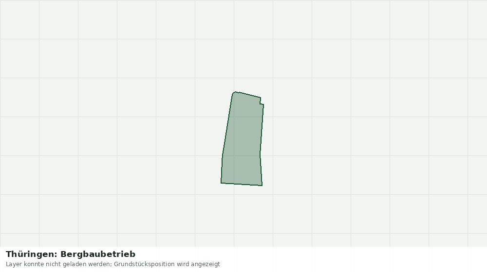Statische Kartenansicht: Thüringen: Bergbaubetrieb