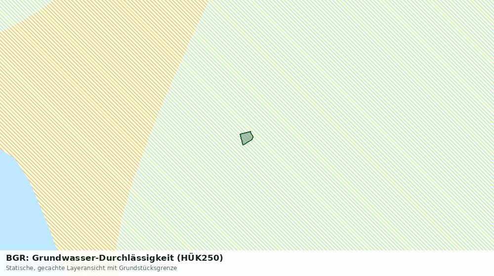 Statische Kartenansicht: BGR: Grundwasser-Durchlässigkeit (HÜK250)