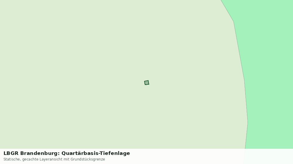 Statische Kartenansicht: LBGR Brandenburg: Quartärbasis-Tiefenlage