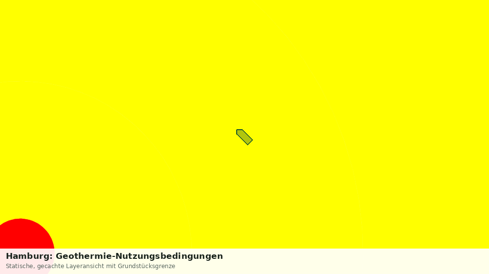 Statische Kartenansicht: Hamburg: Geothermie-Nutzungsbedingungen