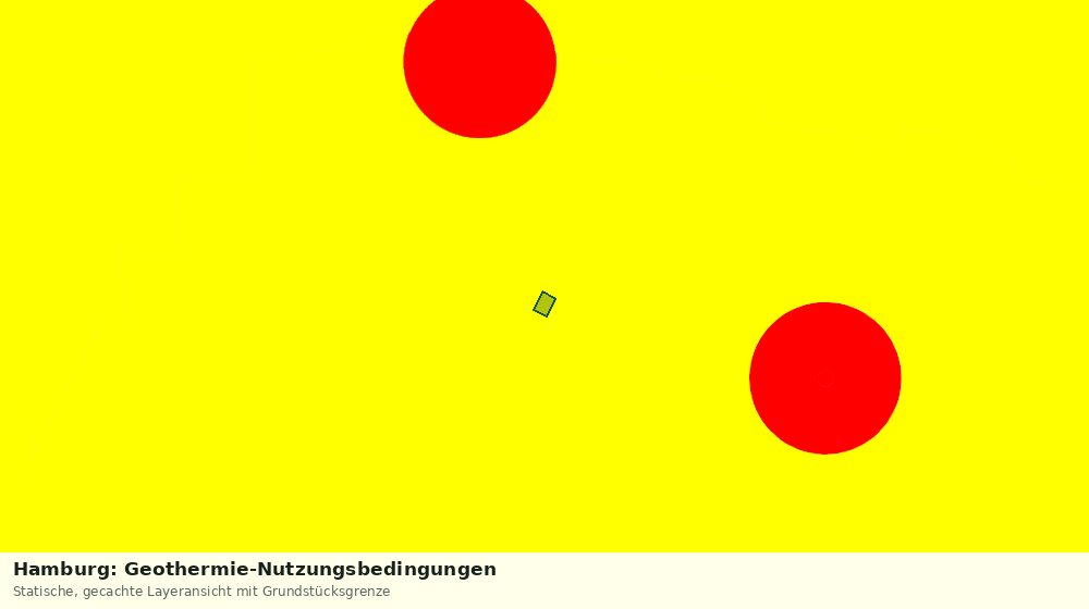 Statische Kartenansicht: Hamburg: Geothermie-Nutzungsbedingungen
