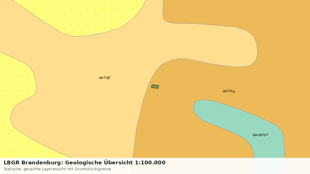 Statische Kartenansicht: LBGR Brandenburg: Geologische Übersicht 1:100.000