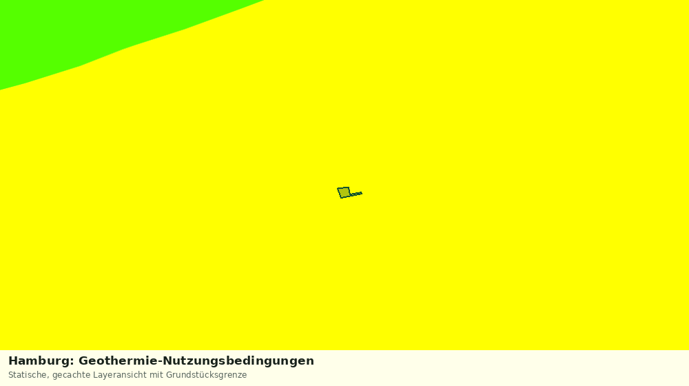 Statische Kartenansicht: Hamburg: Geothermie-Nutzungsbedingungen