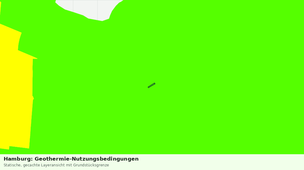 Statische Kartenansicht: Hamburg: Geothermie-Nutzungsbedingungen