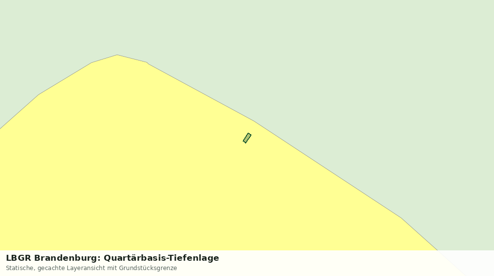 Statische Kartenansicht: LBGR Brandenburg: Quartärbasis-Tiefenlage