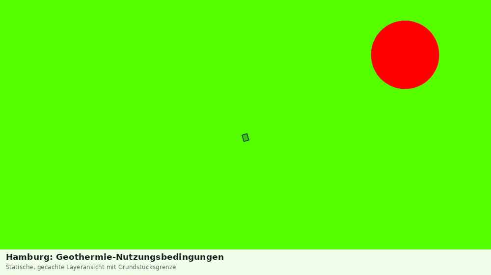 Statische Kartenansicht: Hamburg: Geothermie-Nutzungsbedingungen