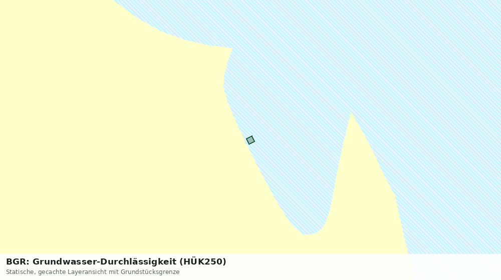 Statische Kartenansicht: BGR: Grundwasser-Durchlässigkeit (HÜK250)