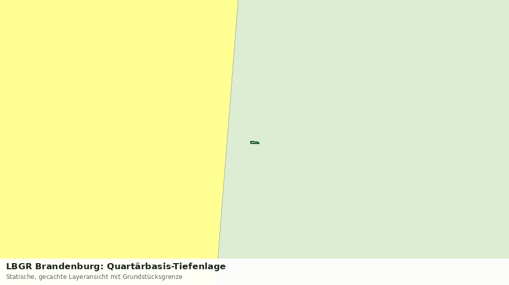 Statische Kartenansicht: LBGR Brandenburg: Quartärbasis-Tiefenlage
