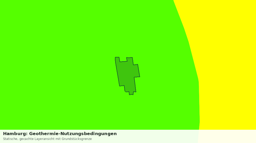 Statische Kartenansicht: Hamburg: Geothermie-Nutzungsbedingungen