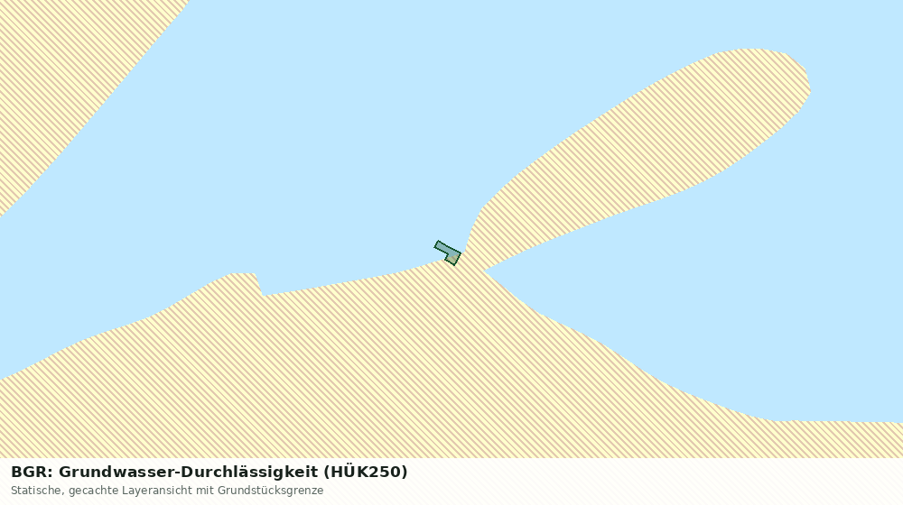 Statische Kartenansicht: BGR: Grundwasser-Durchlässigkeit (HÜK250)