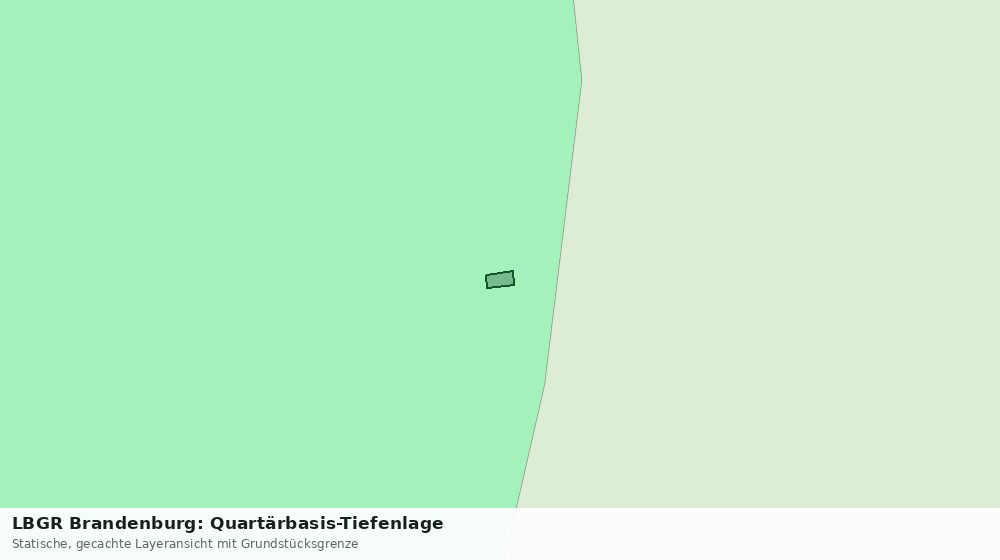 Statische Kartenansicht: LBGR Brandenburg: Quartärbasis-Tiefenlage