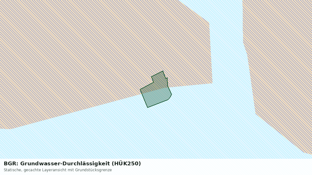 Statische Kartenansicht: BGR: Grundwasser-Durchlässigkeit (HÜK250)