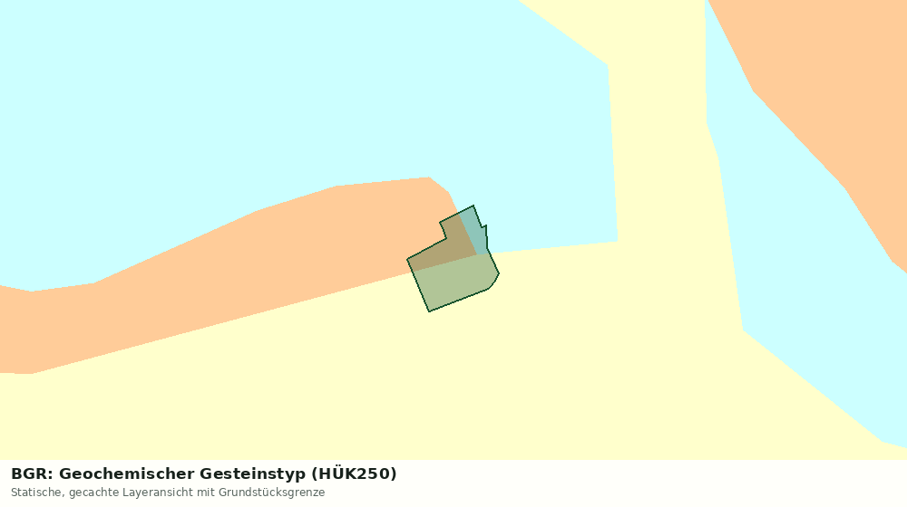 Statische Kartenansicht: BGR: Geochemischer Gesteinstyp (HÜK250)