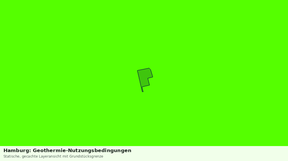 Statische Kartenansicht: Hamburg: Geothermie-Nutzungsbedingungen