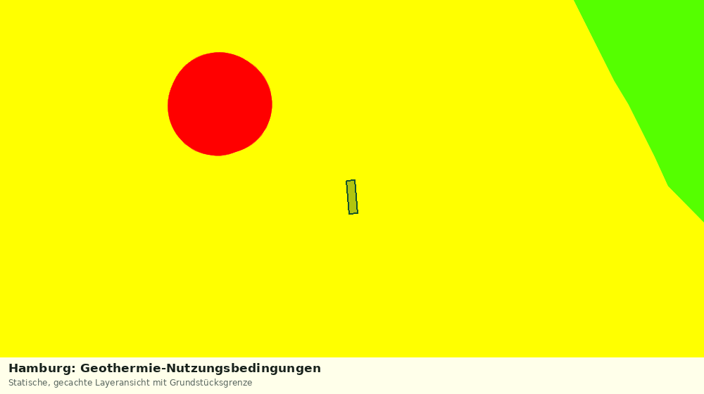 Statische Kartenansicht: Hamburg: Geothermie-Nutzungsbedingungen