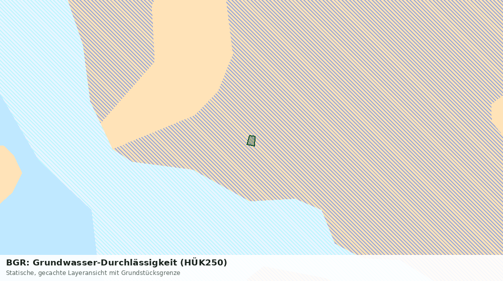 Statische Kartenansicht: BGR: Grundwasser-Durchlässigkeit (HÜK250)
