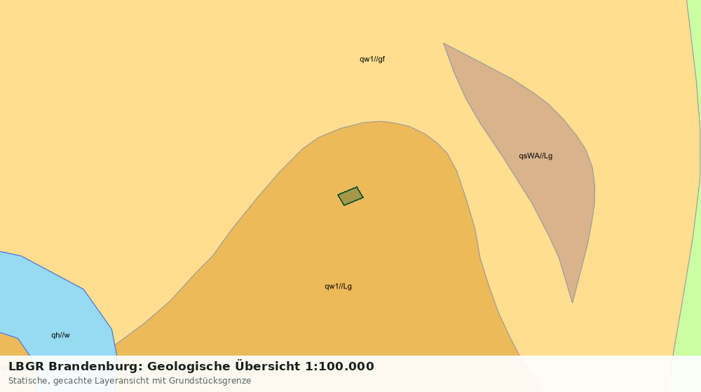Statische Kartenansicht: LBGR Brandenburg: Geologische Übersicht 1:100.000
