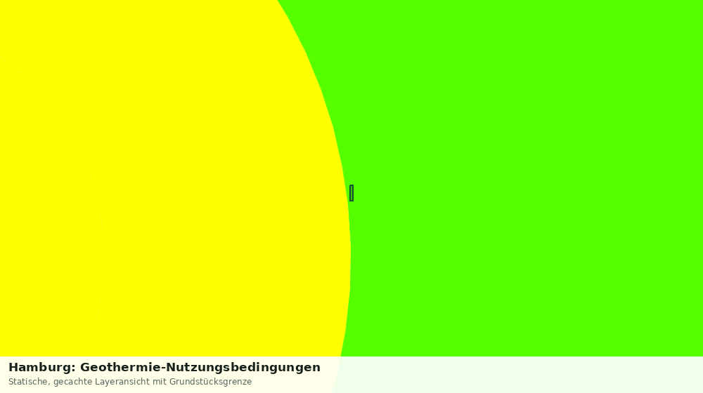 Statische Kartenansicht: Hamburg: Geothermie-Nutzungsbedingungen
