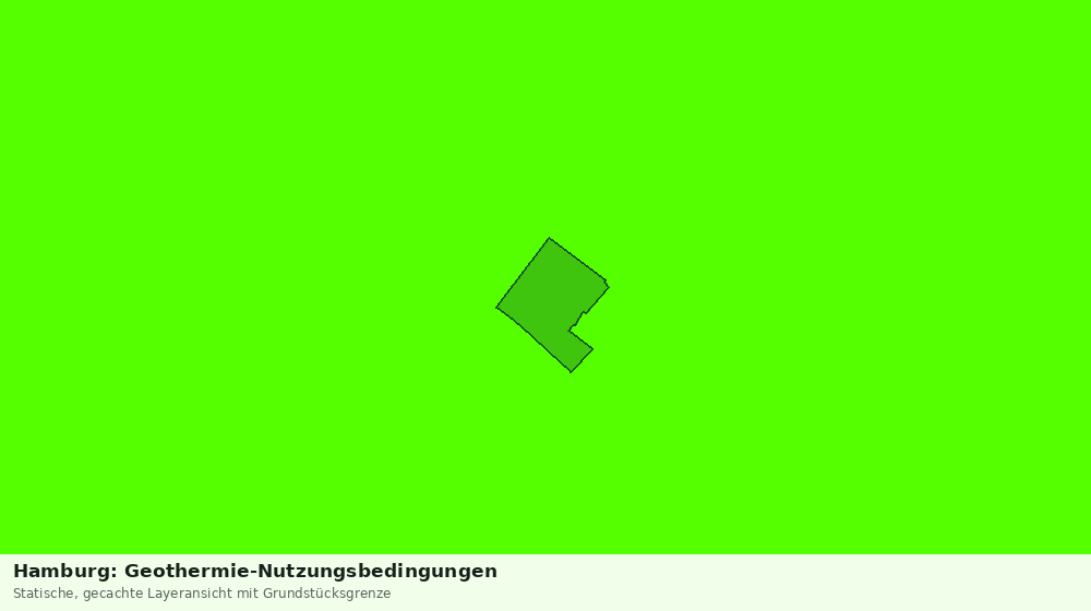 Statische Kartenansicht: Hamburg: Geothermie-Nutzungsbedingungen