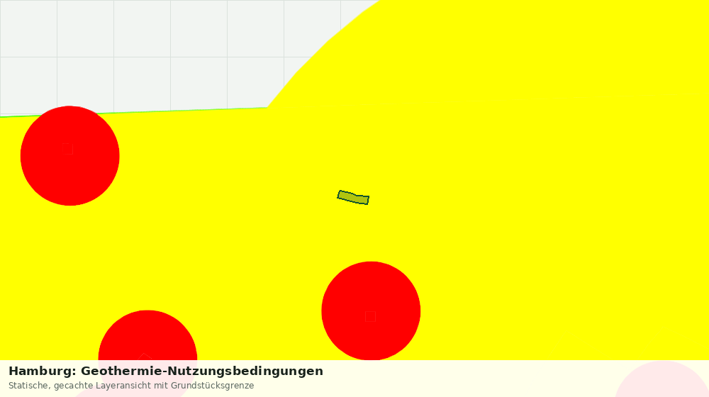 Statische Kartenansicht: Hamburg: Geothermie-Nutzungsbedingungen