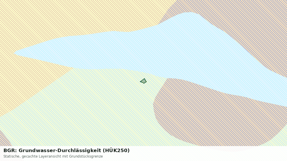 Statische Kartenansicht: BGR: Grundwasser-Durchlässigkeit (HÜK250)