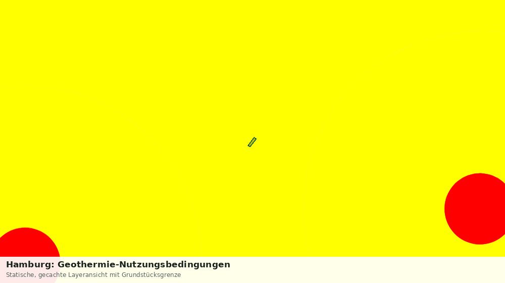 Statische Kartenansicht: Hamburg: Geothermie-Nutzungsbedingungen