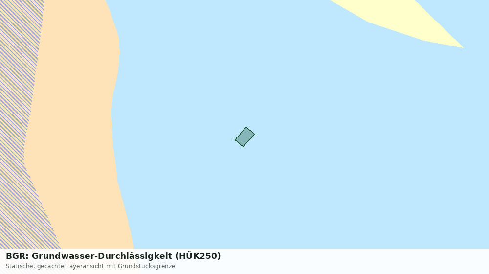 Statische Kartenansicht: BGR: Grundwasser-Durchlässigkeit (HÜK250)