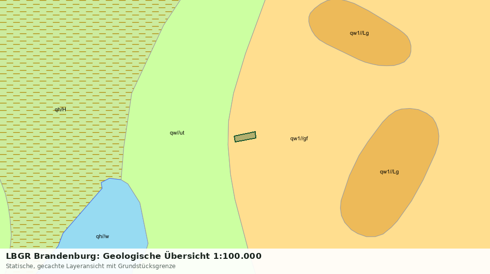 Statische Kartenansicht: LBGR Brandenburg: Geologische Übersicht 1:100.000