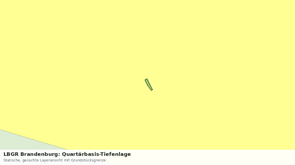Statische Kartenansicht: LBGR Brandenburg: Quartärbasis-Tiefenlage