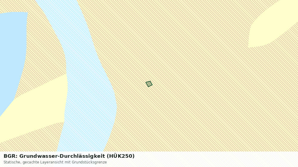 Statische Kartenansicht: BGR: Grundwasser-Durchlässigkeit (HÜK250)