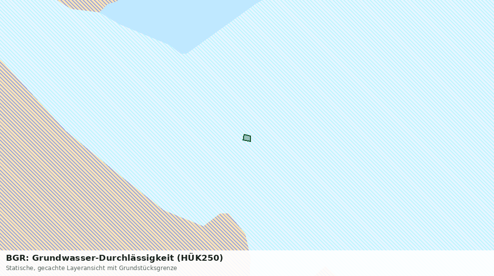 Statische Kartenansicht: BGR: Grundwasser-Durchlässigkeit (HÜK250)
