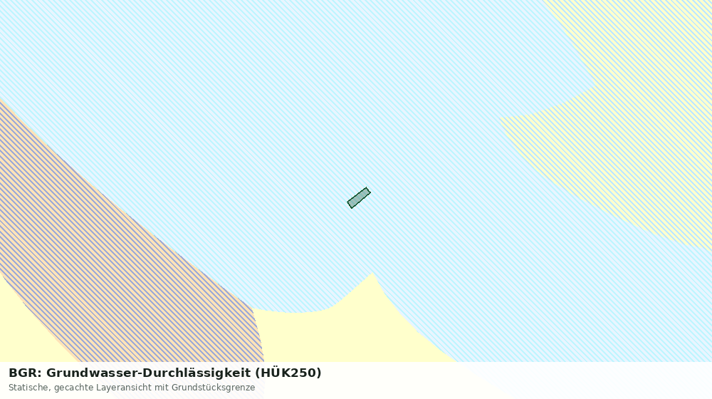 Statische Kartenansicht: BGR: Grundwasser-Durchlässigkeit (HÜK250)