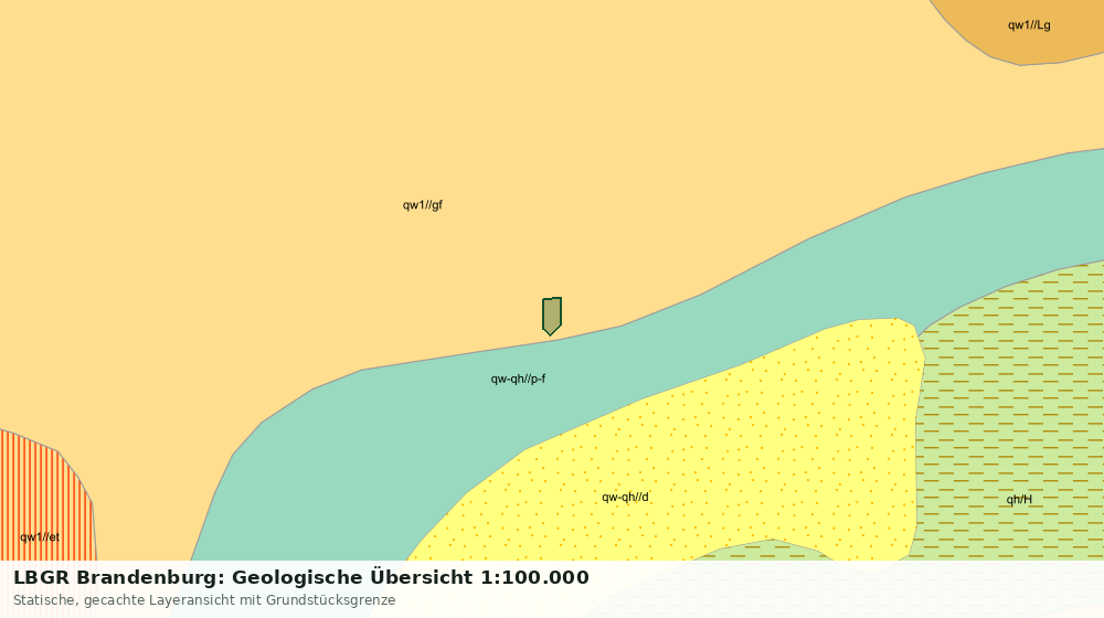 Statische Kartenansicht: LBGR Brandenburg: Geologische Übersicht 1:100.000
