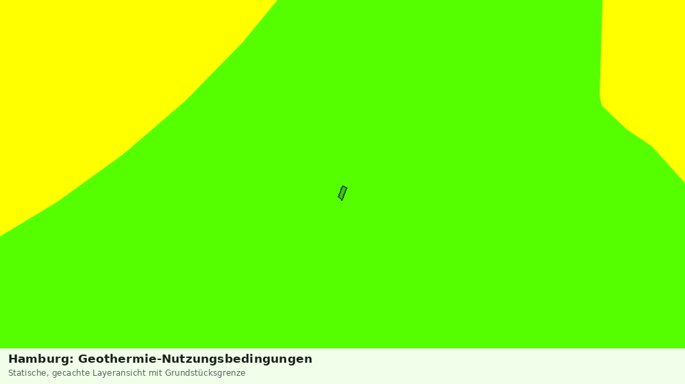 Statische Kartenansicht: Hamburg: Geothermie-Nutzungsbedingungen