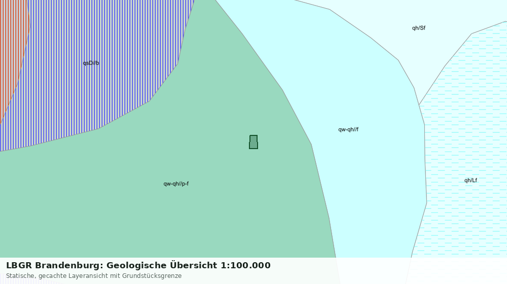 Statische Kartenansicht: LBGR Brandenburg: Geologische Übersicht 1:100.000