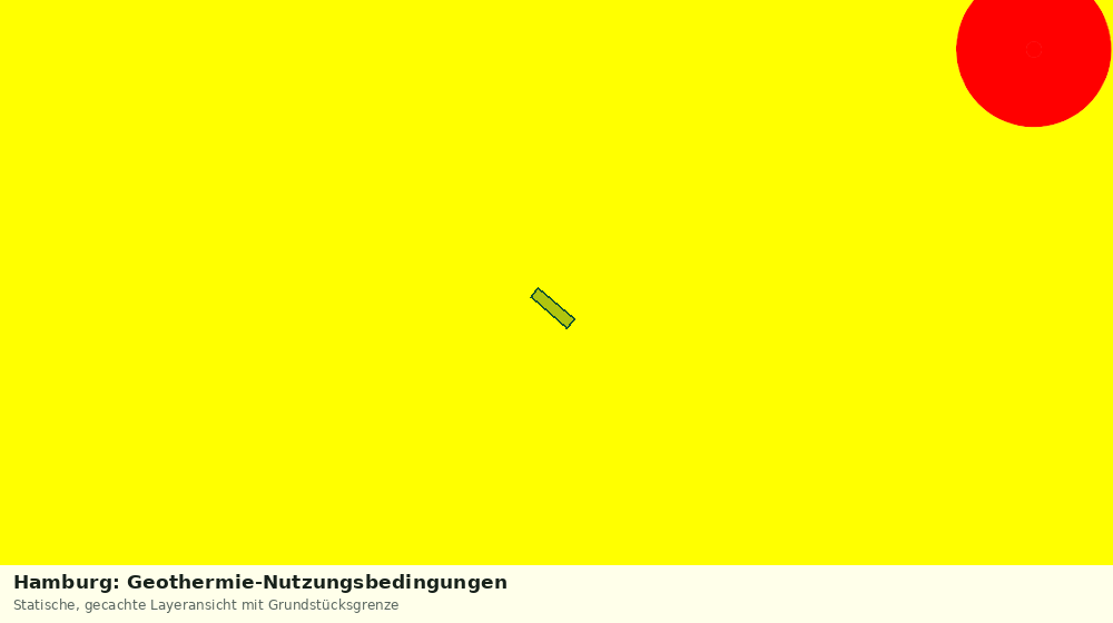 Statische Kartenansicht: Hamburg: Geothermie-Nutzungsbedingungen