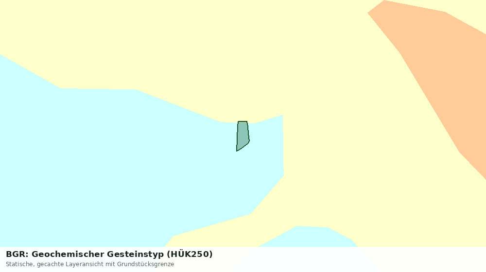 Statische Kartenansicht: BGR: Geochemischer Gesteinstyp (HÜK250)