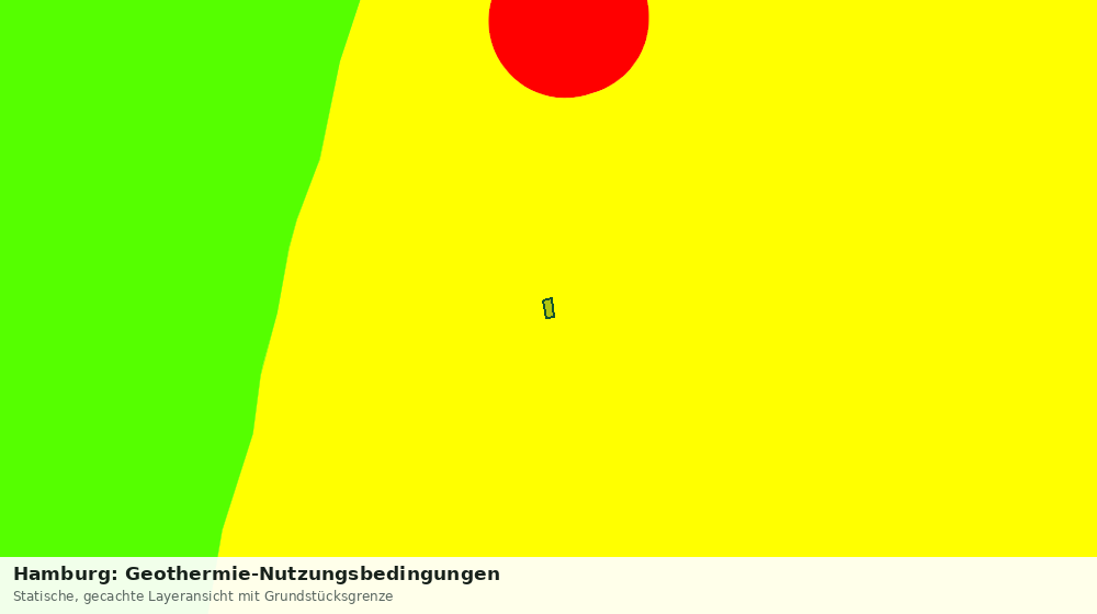 Statische Kartenansicht: Hamburg: Geothermie-Nutzungsbedingungen