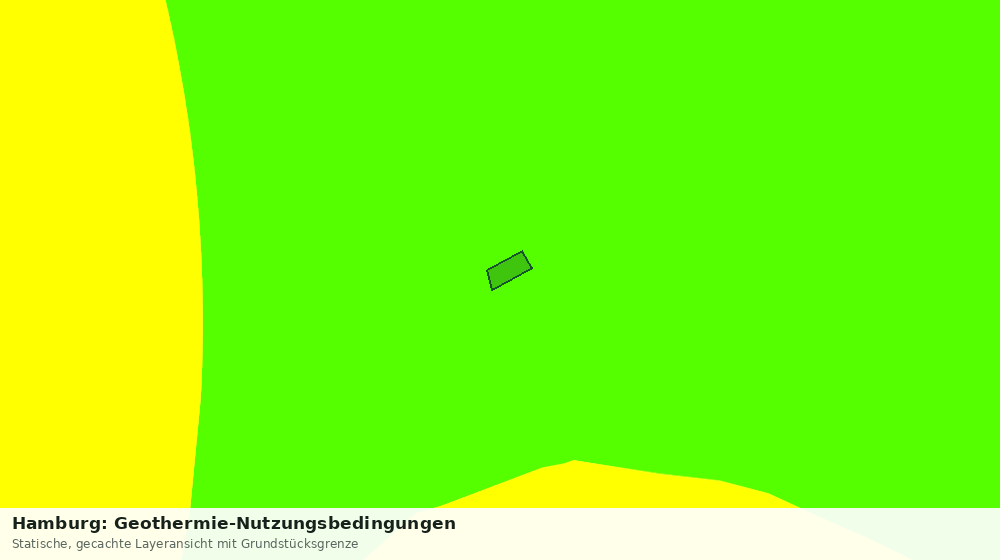Statische Kartenansicht: Hamburg: Geothermie-Nutzungsbedingungen