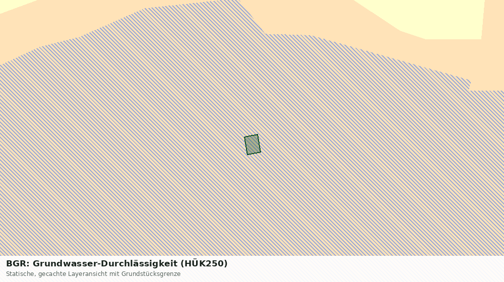Statische Kartenansicht: BGR: Grundwasser-Durchlässigkeit (HÜK250)
