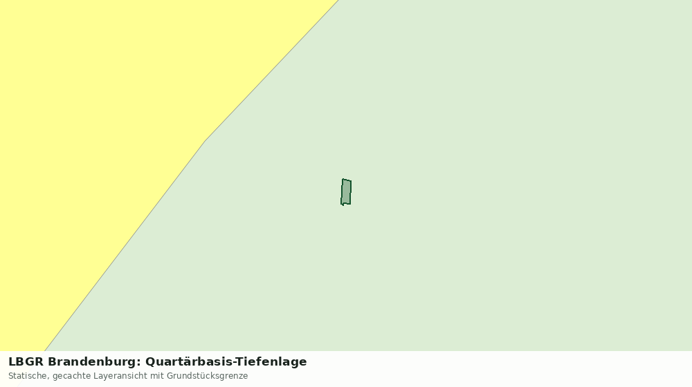 Statische Kartenansicht: LBGR Brandenburg: Quartärbasis-Tiefenlage