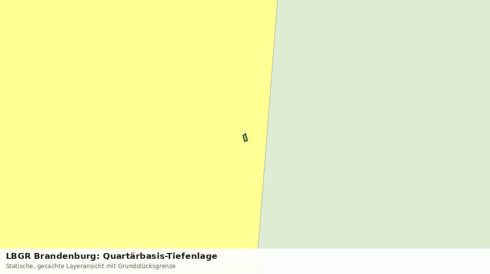 Statische Kartenansicht: LBGR Brandenburg: Quartärbasis-Tiefenlage
