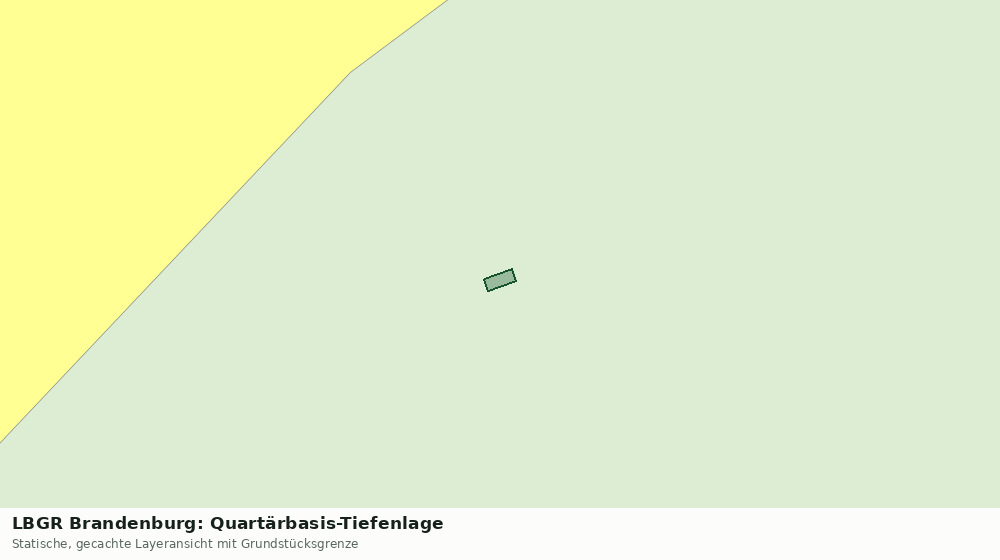 Statische Kartenansicht: LBGR Brandenburg: Quartärbasis-Tiefenlage