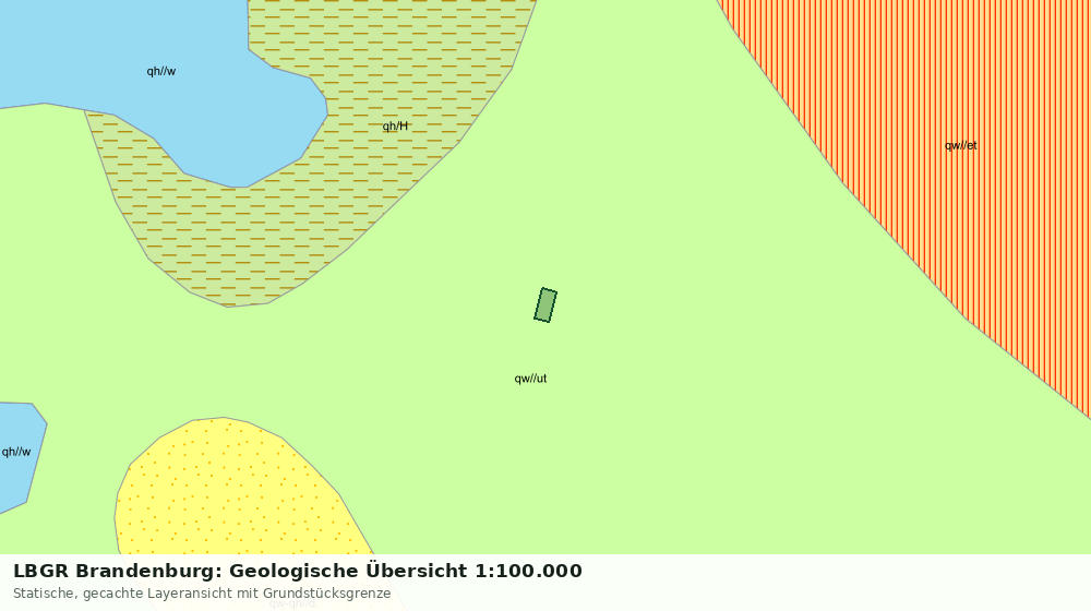 Statische Kartenansicht: LBGR Brandenburg: Geologische Übersicht 1:100.000