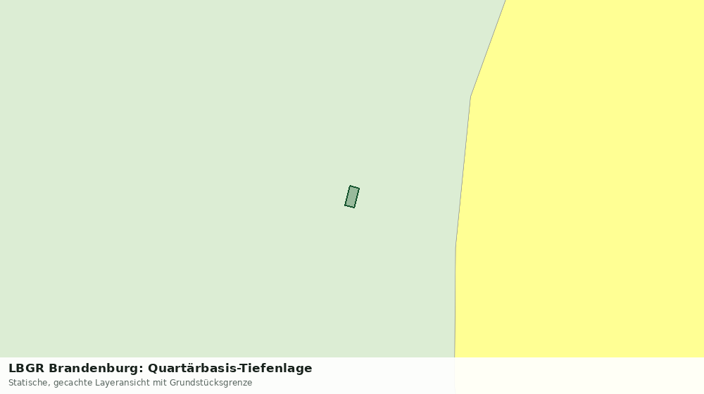 Statische Kartenansicht: LBGR Brandenburg: Quartärbasis-Tiefenlage