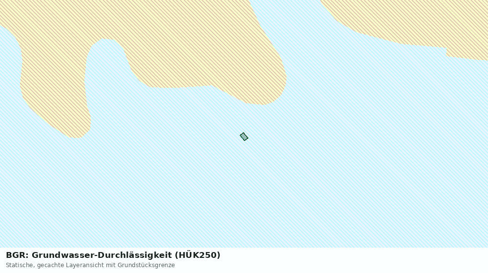Statische Kartenansicht: BGR: Grundwasser-Durchlässigkeit (HÜK250)